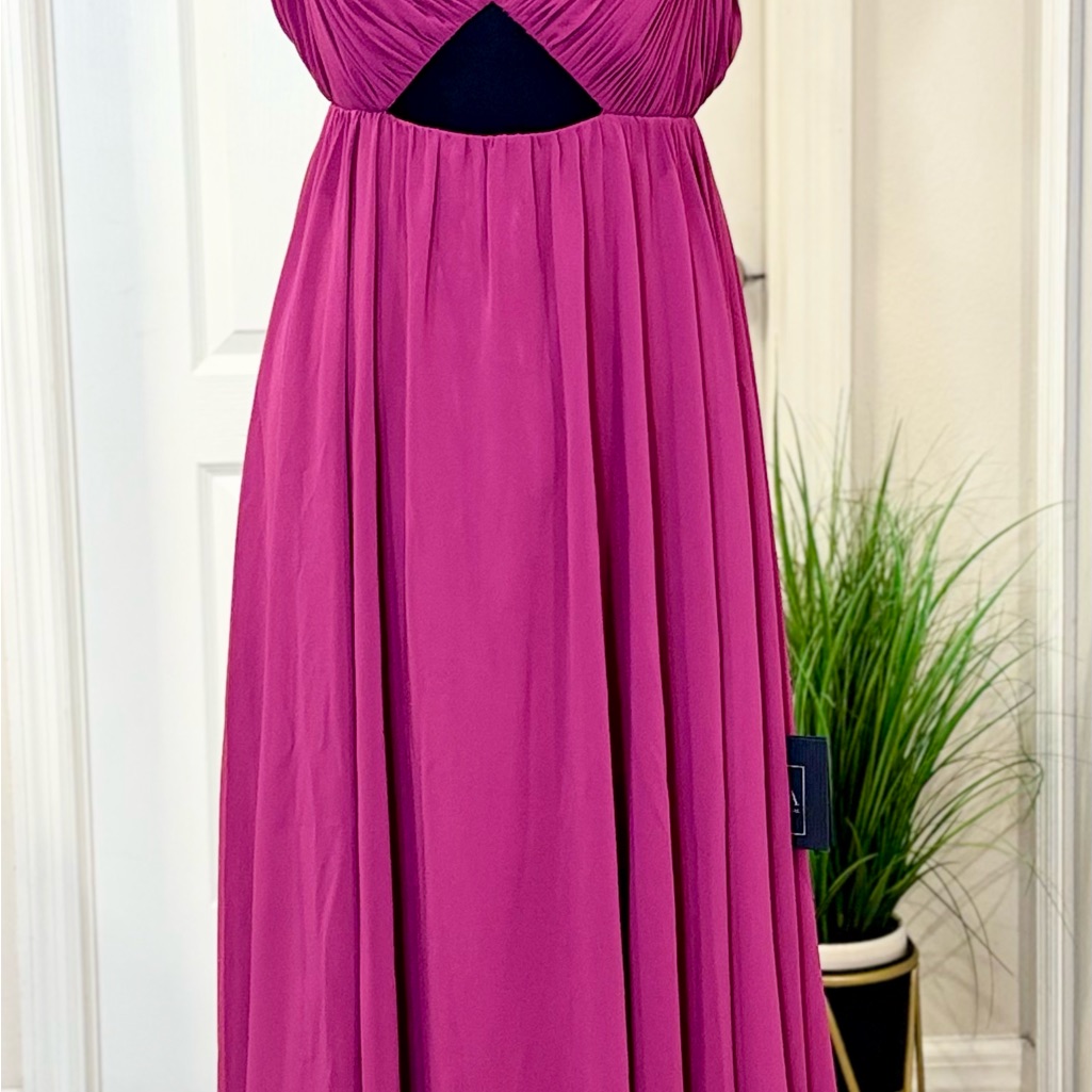Ieena For Mac Duggal Elegant Pink Evening Gown